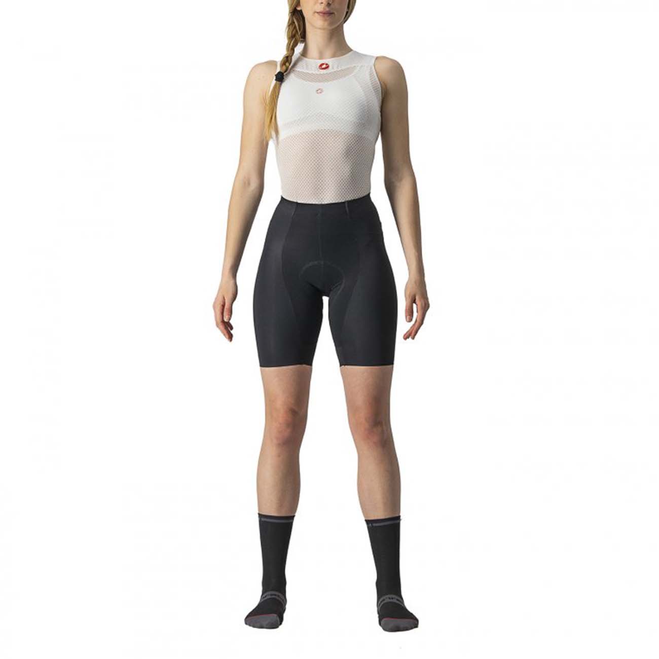 
                CASTELLI Cyklistické kalhoty krátké bez laclu - FREE AERO RC LADY - černá XL
            