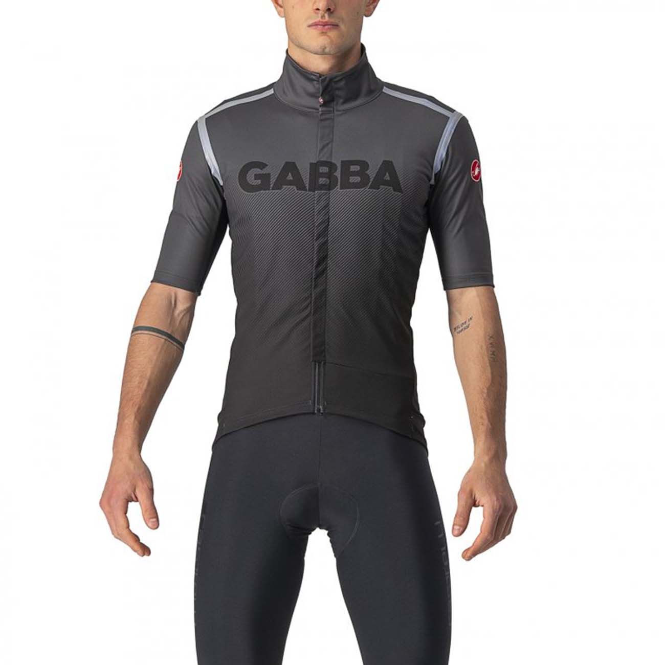 
                CASTELLI Cyklistický dres s krátkým rukávem - GABBA ROS SPECIAL - šedá
            