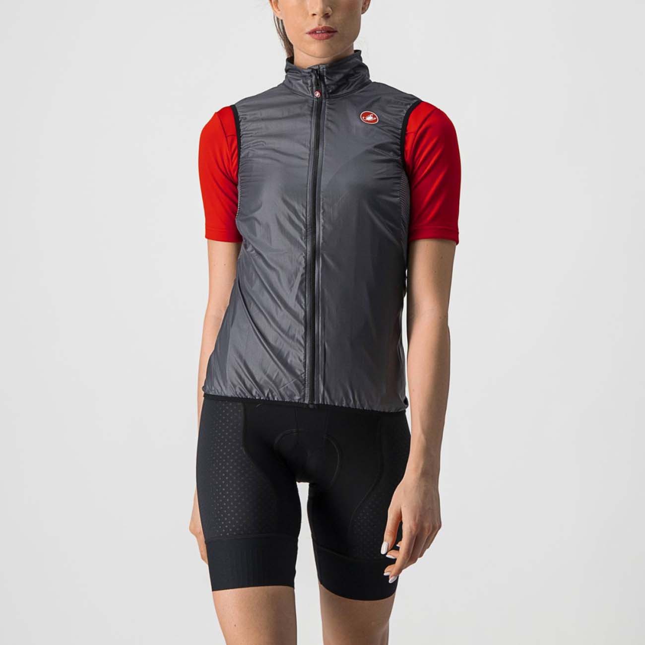 
                CASTELLI Cyklistická vesta - ARIA LADY - šedá S
            