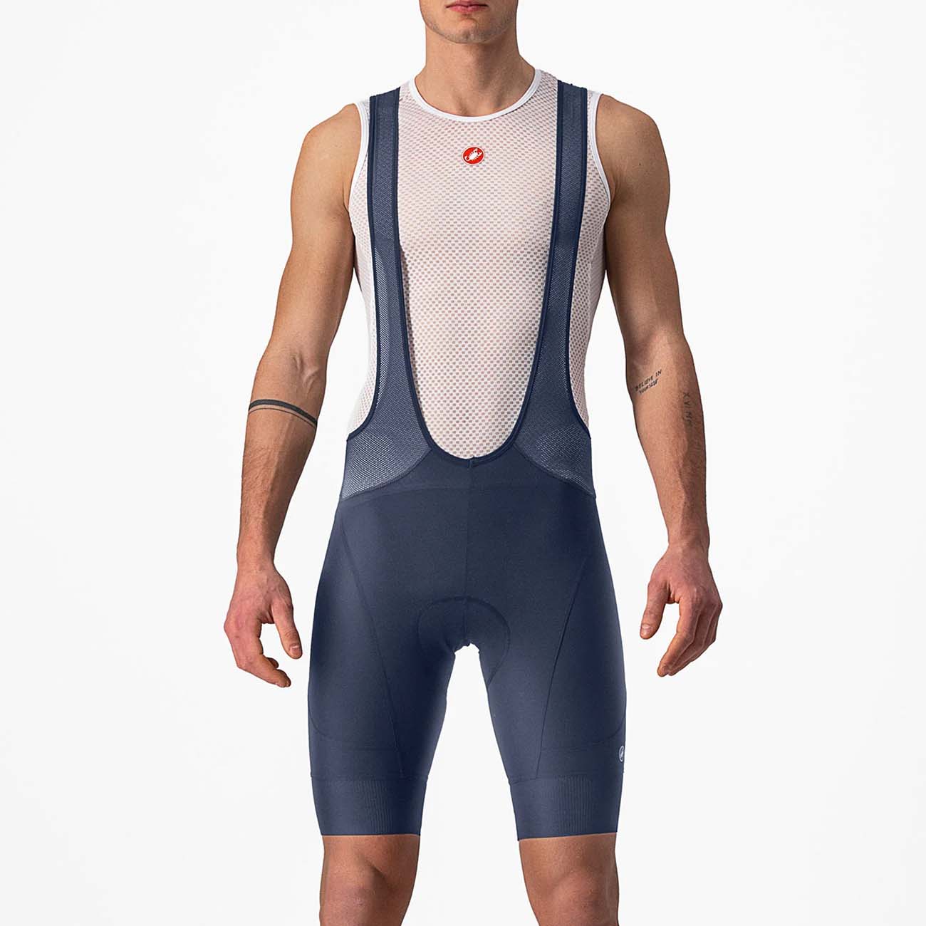 
                CASTELLI Cyklistické kalhoty krátké s laclem - ENDURANCE 3 - modrá 3XL
            