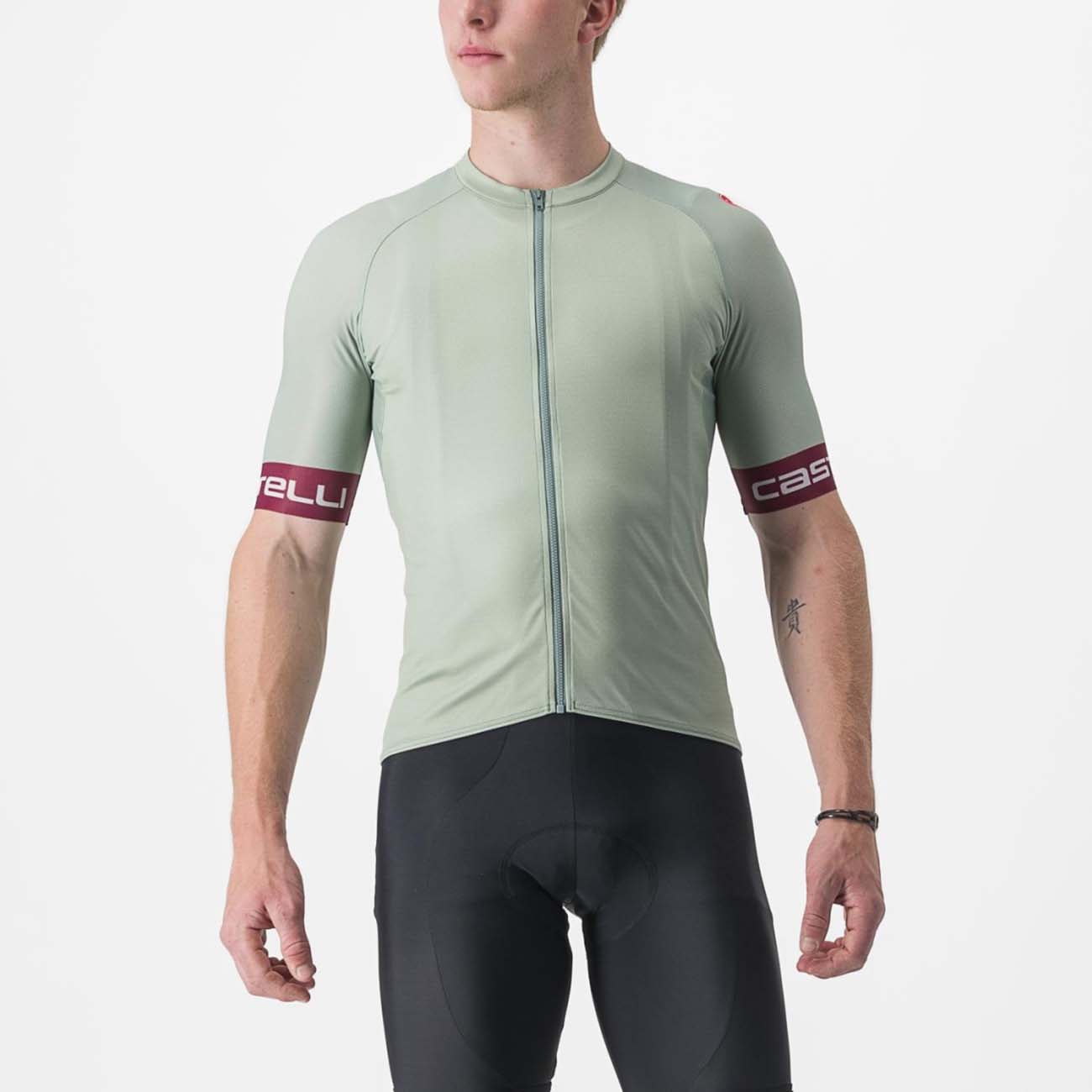 
                CASTELLI Cyklistický dres s krátkým rukávem - ENTRATA VI - zelená 3XL
            