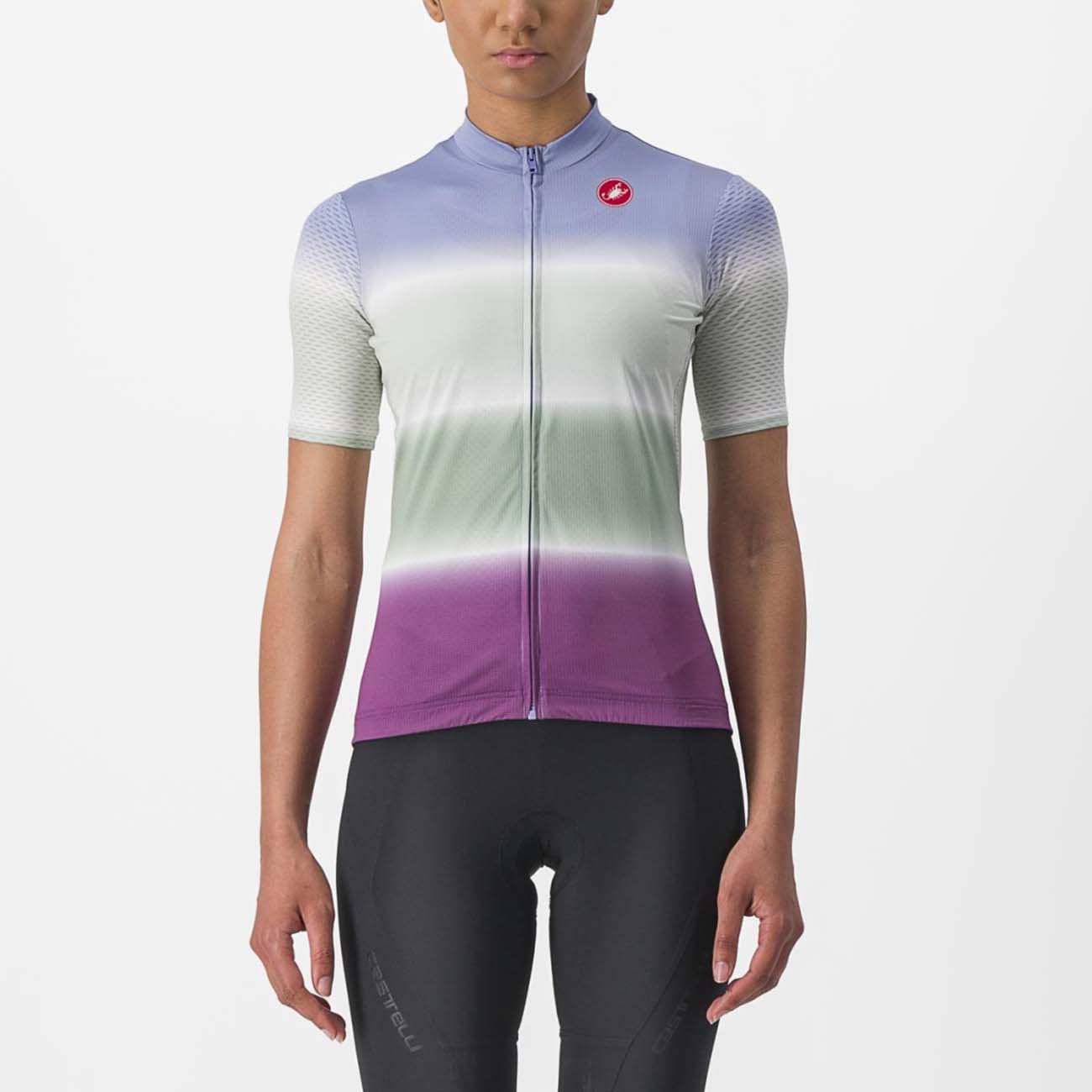 
                CASTELLI Cyklistický dres s krátkým rukávem - DOLCE LADY - fialová L
            