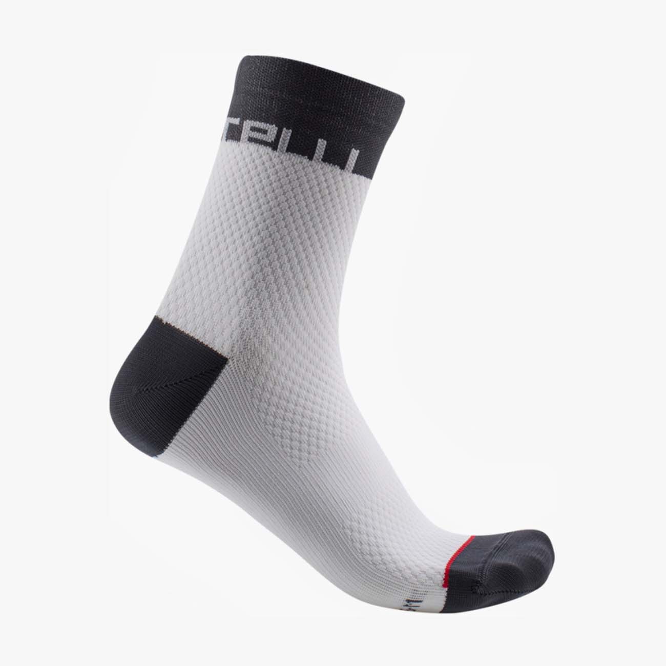 
                CASTELLI Cyklistické ponožky klasické - VELOCISSIMA 12 LADY - černá/bílá S-M
            