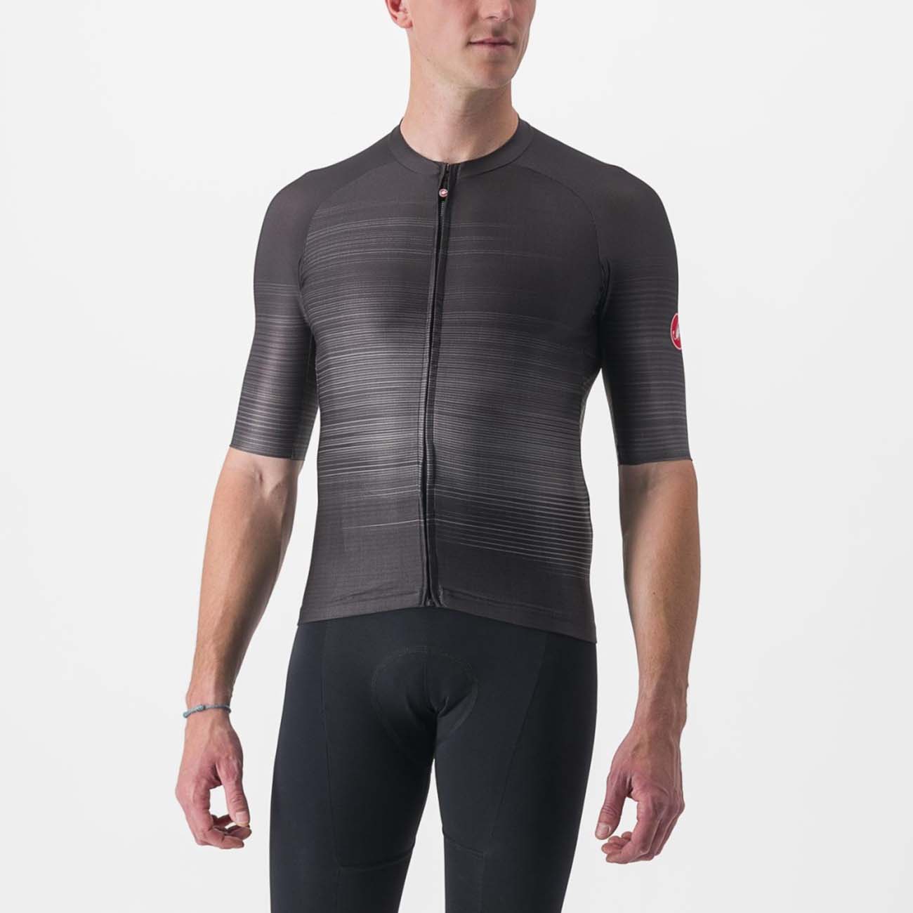 
                CASTELLI Cyklistický dres s krátkým rukávem - AERO RACE 6.0 - antracitová
            