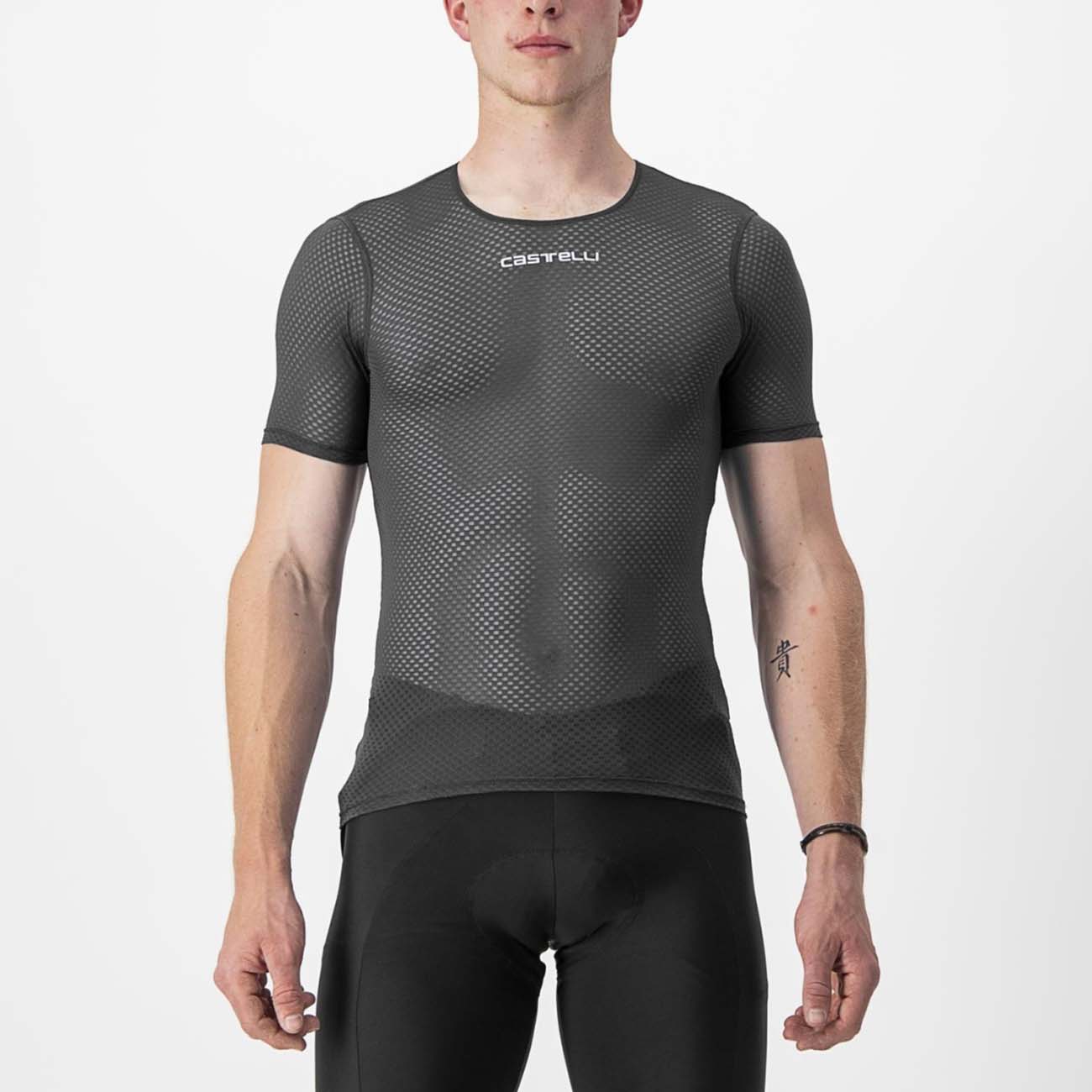 
                CASTELLI Cyklistické triko s krátkým rukávem - PRO MESH 2.0 - černá M
            