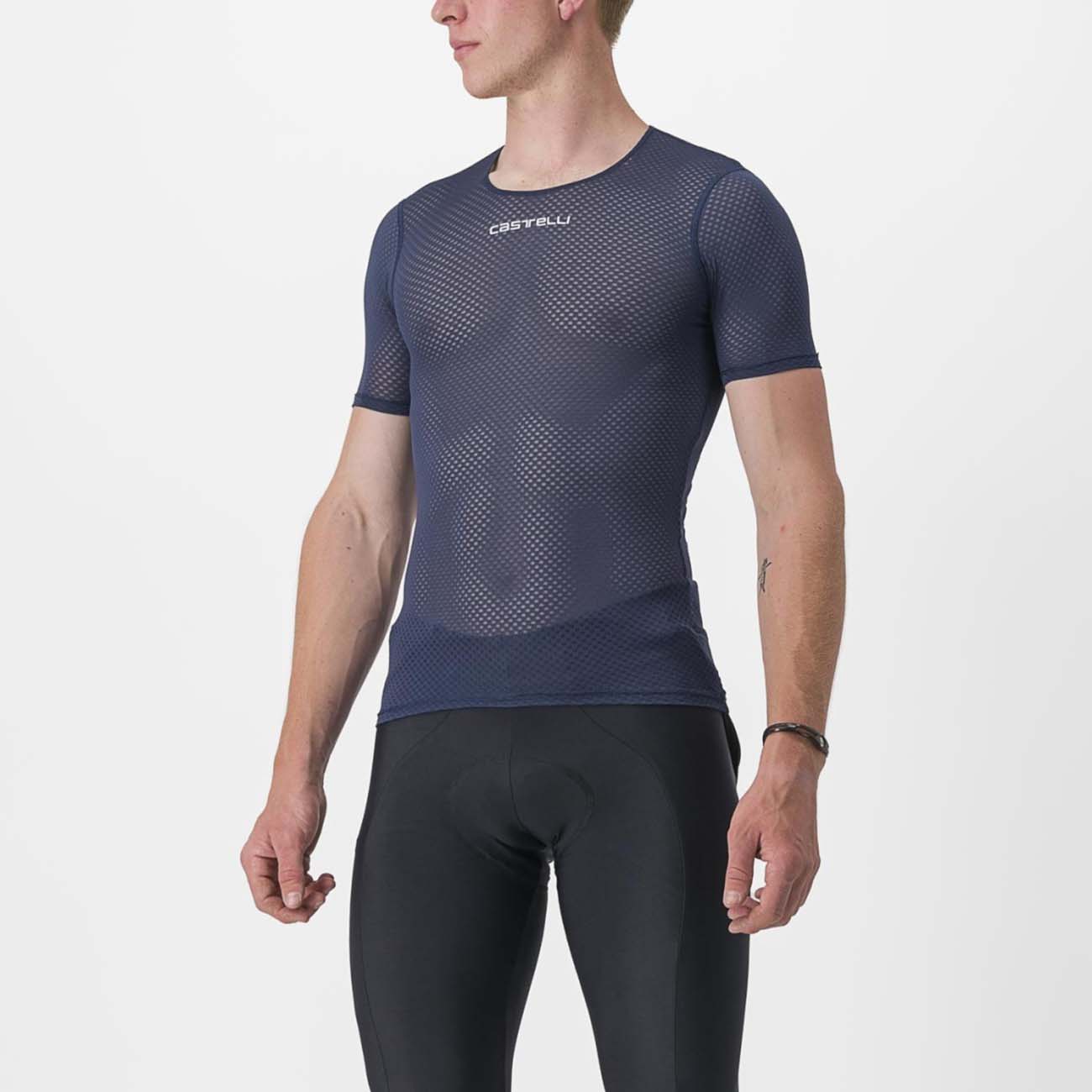 
                CASTELLI Cyklistické triko s krátkým rukávem - PRO MESH 2.0 - modrá M
            