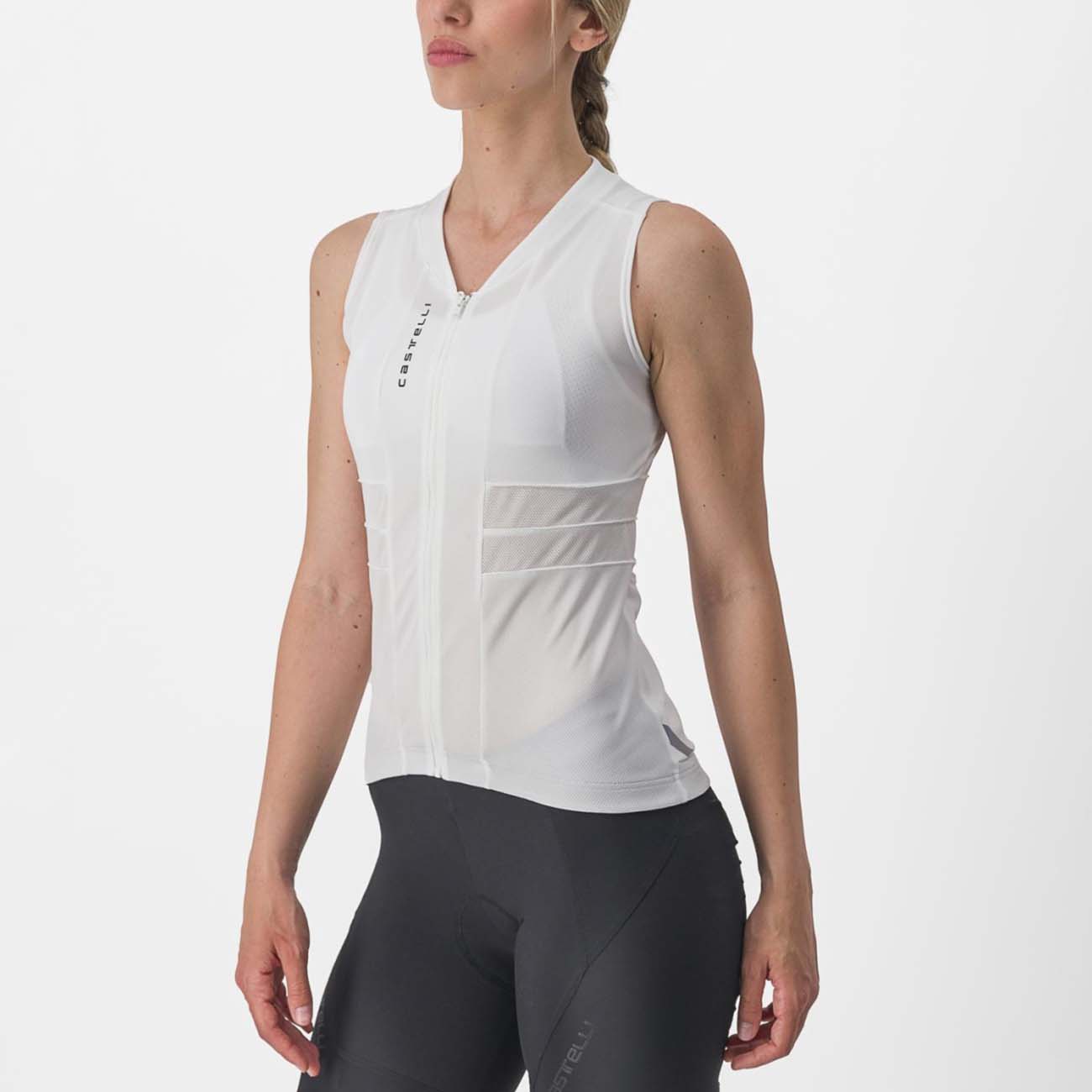 
                CASTELLI Cyklistický dres bez rukávů - ANIMA 4 LADY - ivory M
            