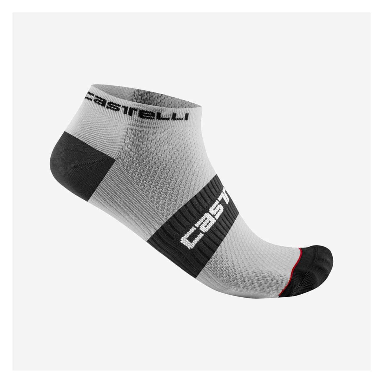 Levně CASTELLI Cyklistické ponožky kotníkové - LOWBOY 2 - bílá/černá