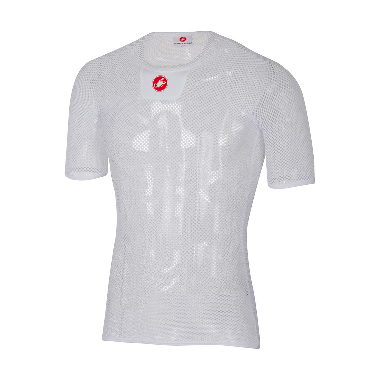 
                CASTELLI Cyklistické triko s krátkým rukávem - CORE MESH 3 - bílá L-XL
            