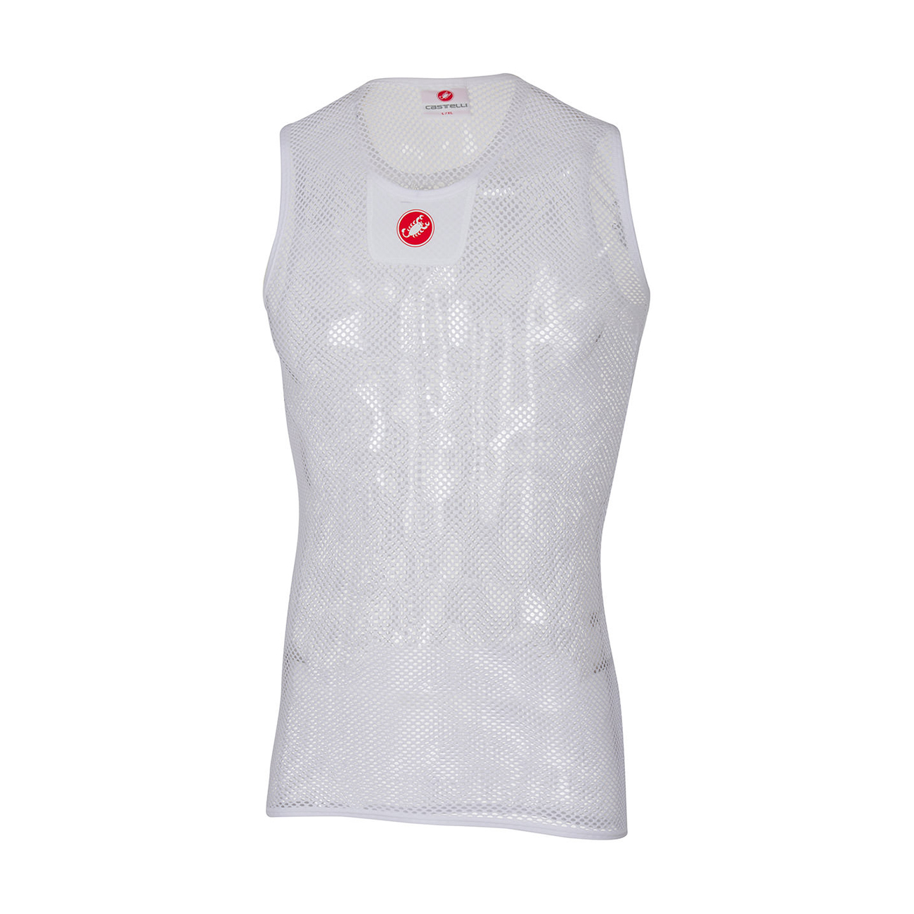 
                CASTELLI Cyklistické triko bez rukávů - CORE MESH 3 - bílá 2XL
            