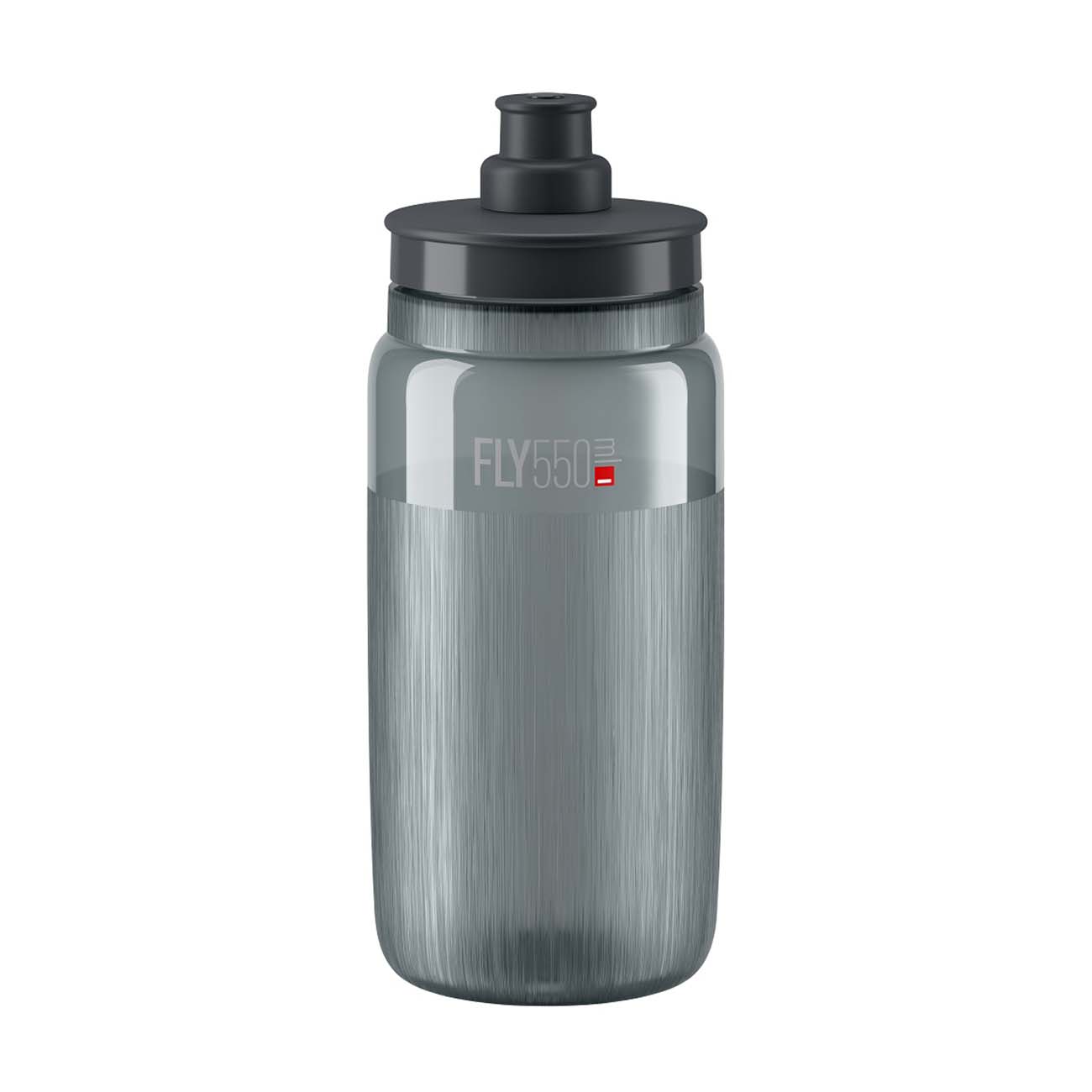 
                ELITE Cyklistická láhev na vodu - FLY TEX 550 ml - šedá
            