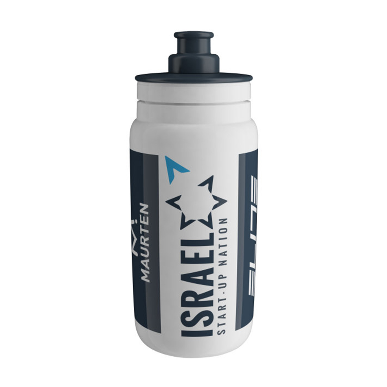 
                ELITE Cyklistická láhev na vodu - FLY ISRAEL 550ml - světle modrá/bílá
            