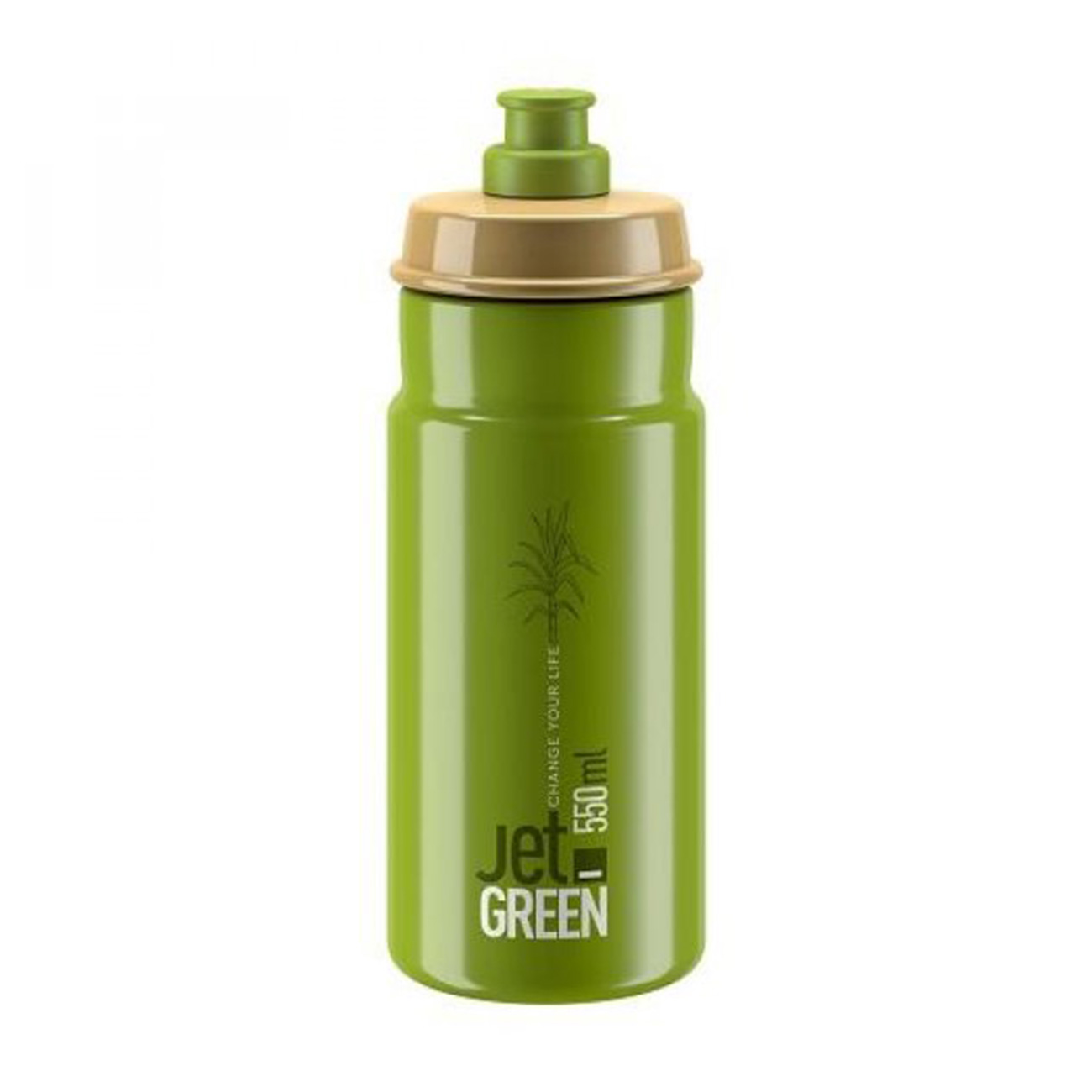 
                ELITE Cyklistická láhev na vodu - JET GREEN 550 ml - zelená
            
