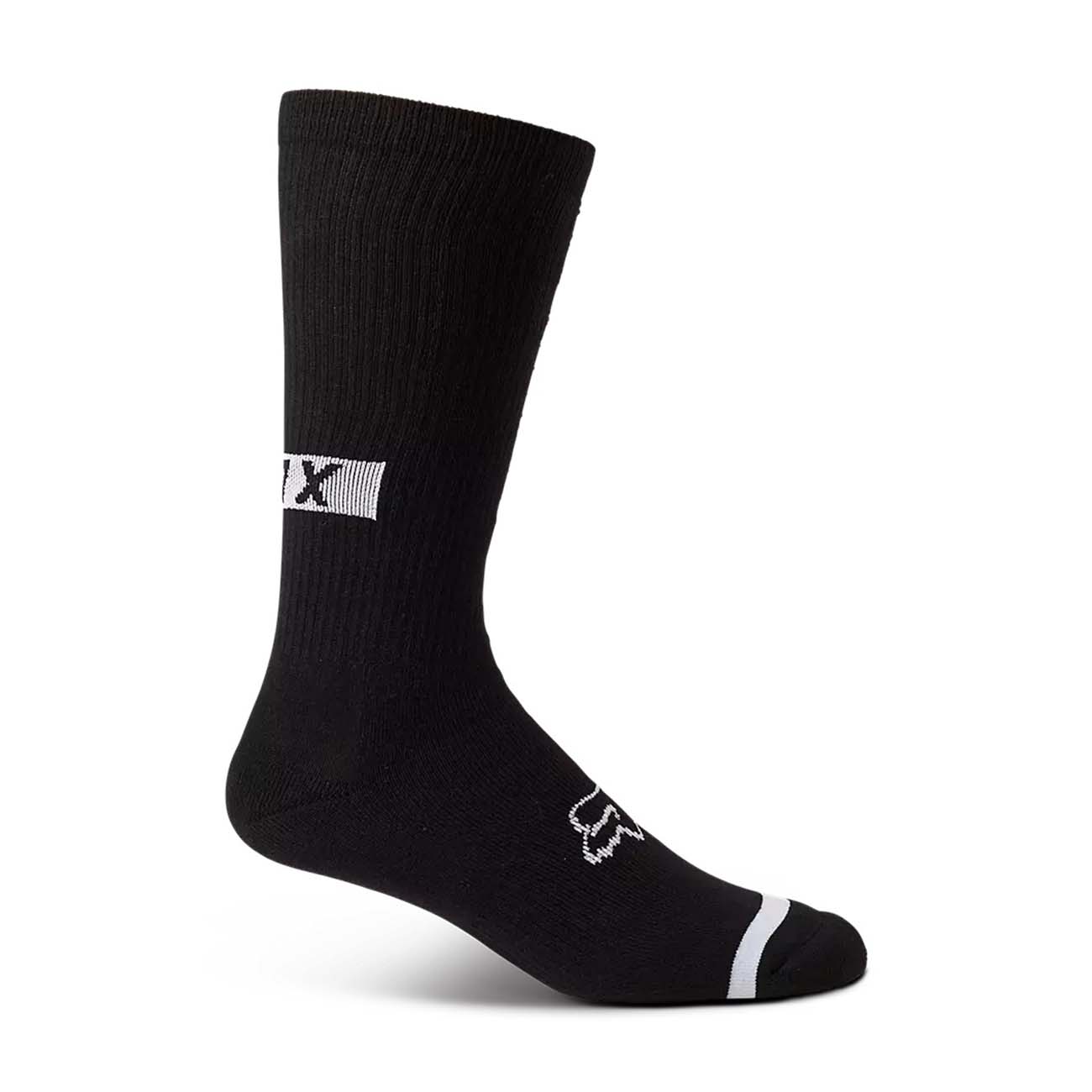 FOX Cyklistické ponožky klasické - DEFEND CREW - černá S-M