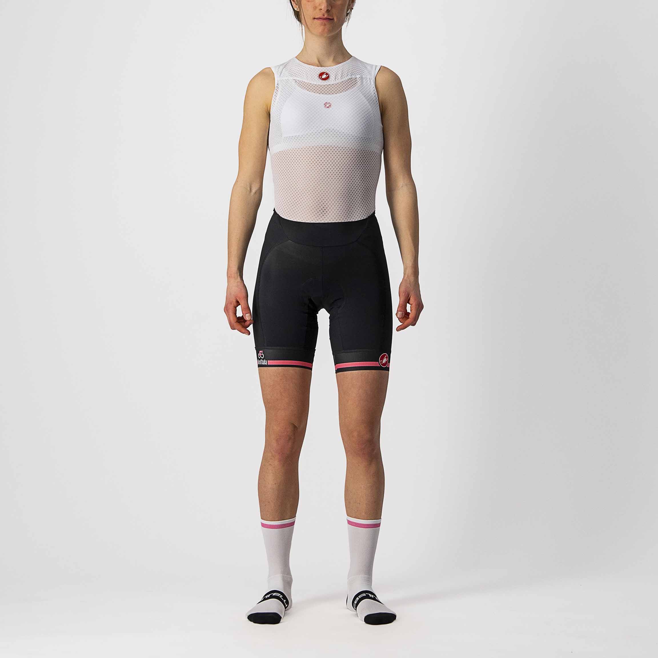 
                CASTELLI Cyklistické kalhoty krátké bez laclu - GIRO D\'ITALIA 2024 W - černá/růžová
            