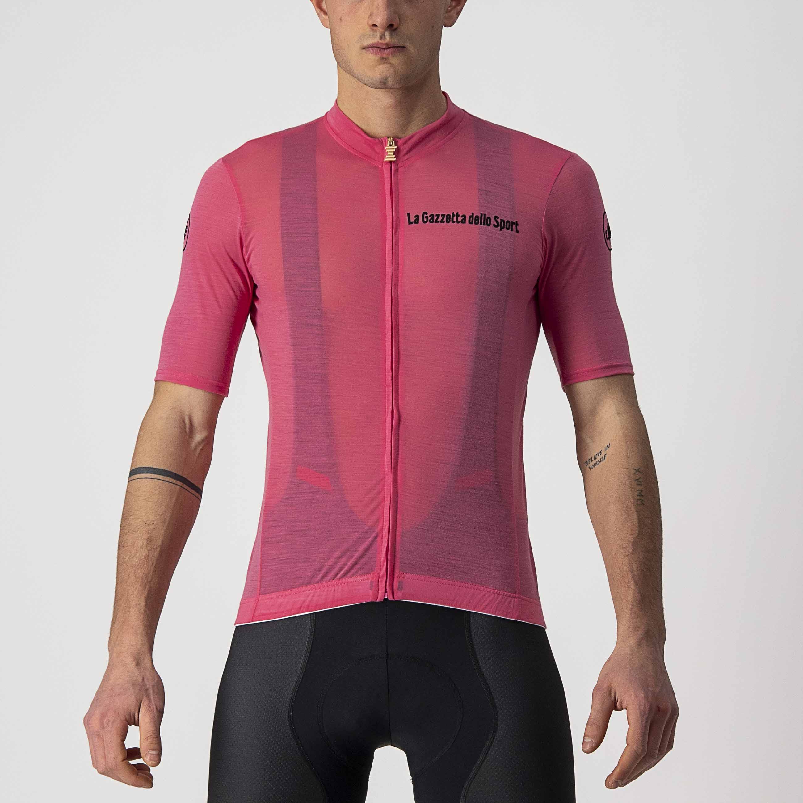 
                CASTELLI Cyklistický dres s krátkým rukávem - GIRO \'21 MAGLIA ROSA - růžová 2XL
            