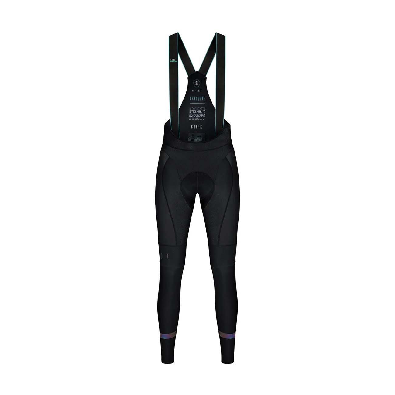 GOBIK Cyklistické kalhoty dlouhé s laclem - ABSOLUTE 4.0 K10 - černá 2XL