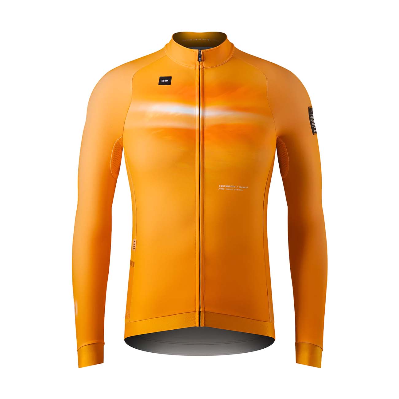 Levně GOBIK Cyklistický dres s dlouhým rukávem zimní - HYDER - oranžová