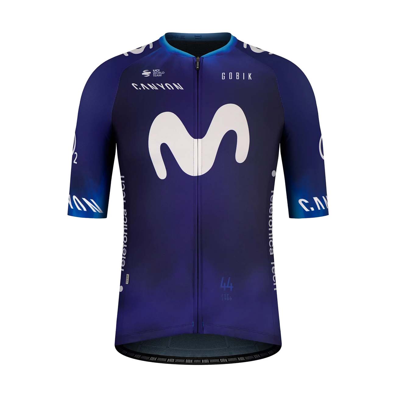 
                GOBIK Cyklistický dres s krátkým rukávem - MOVISTAR 23 ODYSSEY - modrá/bílá M
            