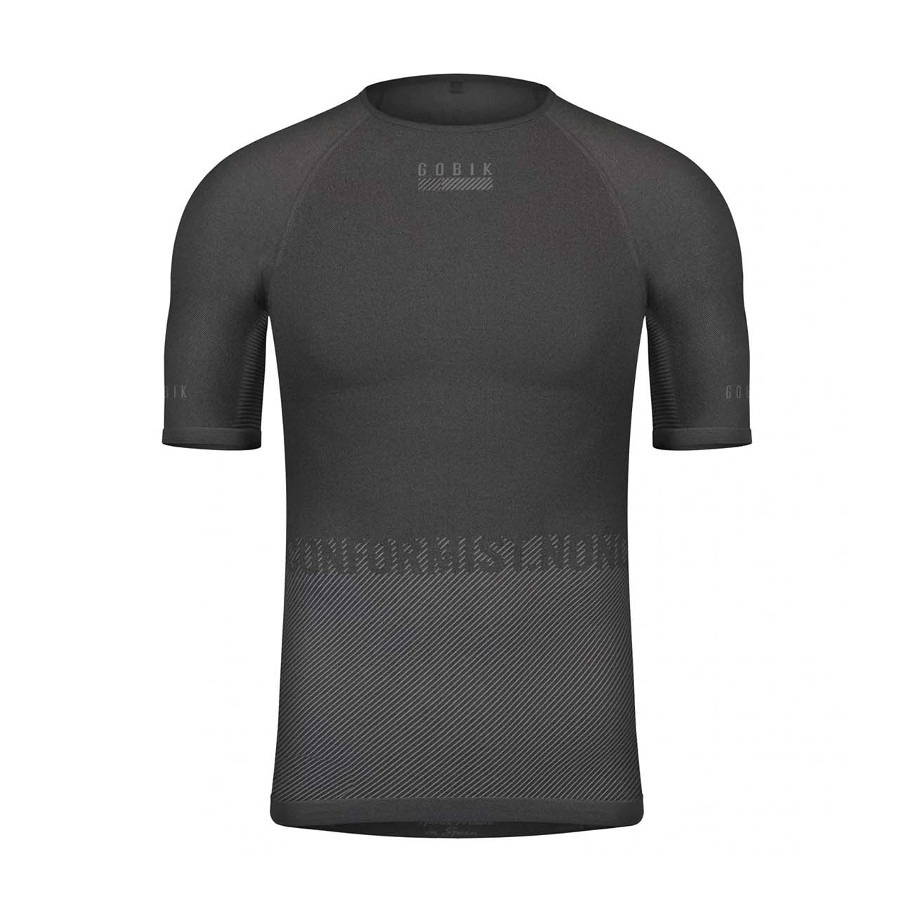 
                GOBIK Cyklistické triko s krátkým rukávem - LIMBER SKIN - černá L-XL
            