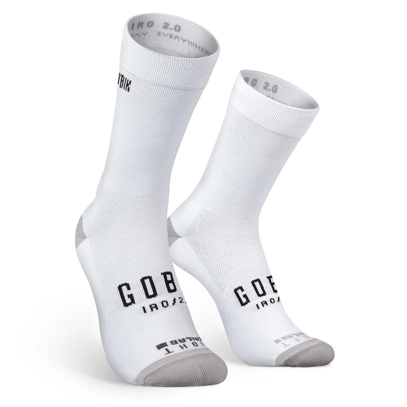 
                GOBIK Cyklistické ponožky klasické - IRO 2.0 - bílá S-M
            