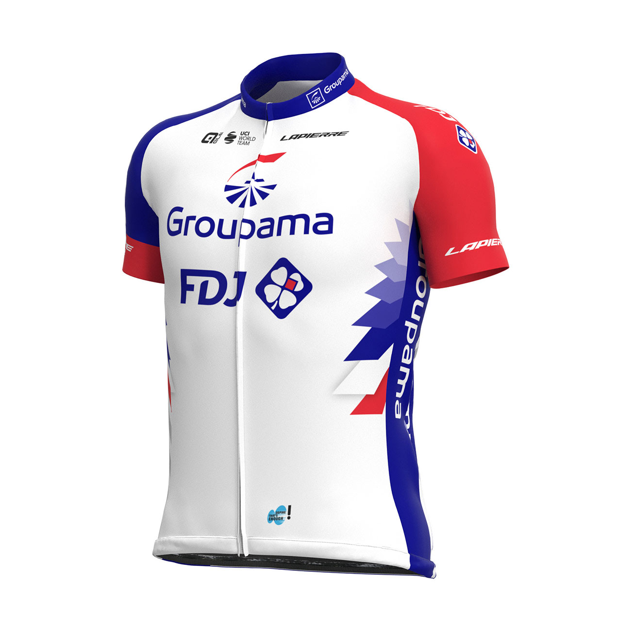 
                ALÉ Cyklistický dres s krátkým rukávem - GROUPAMA FDJ 2021 - červená/modrá/bílá
            