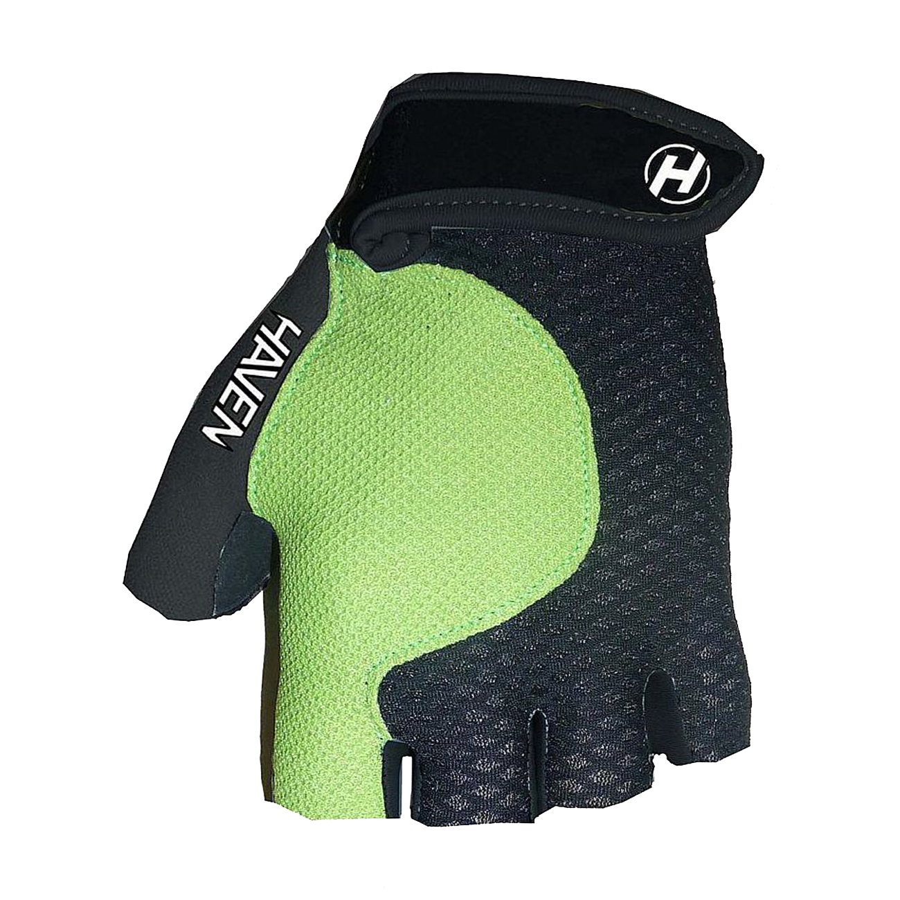 
                HAVEN Cyklistické rukavice krátkoprsté - KIOWA SHORT - zelená/černá 2XL
            