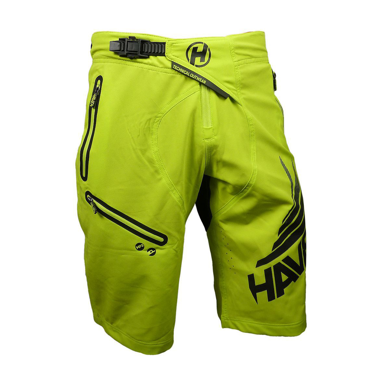 
                HAVEN Cyklistické kalhoty krátké bez laclu - ENERGIZER - zelená XL
            