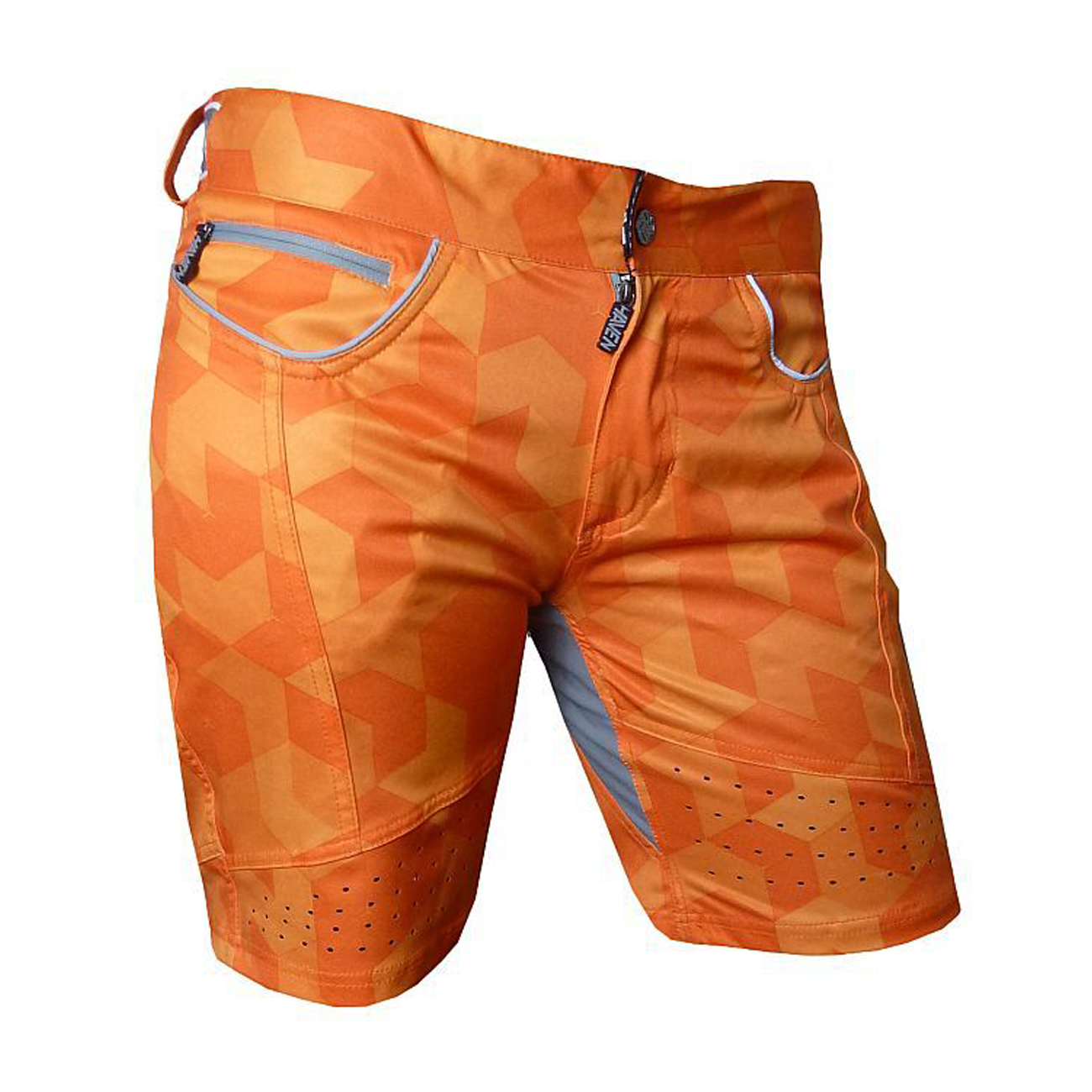 
                HAVEN Cyklistické kalhoty krátké bez laclu - PEARL NEO LADY - oranžová XL
            