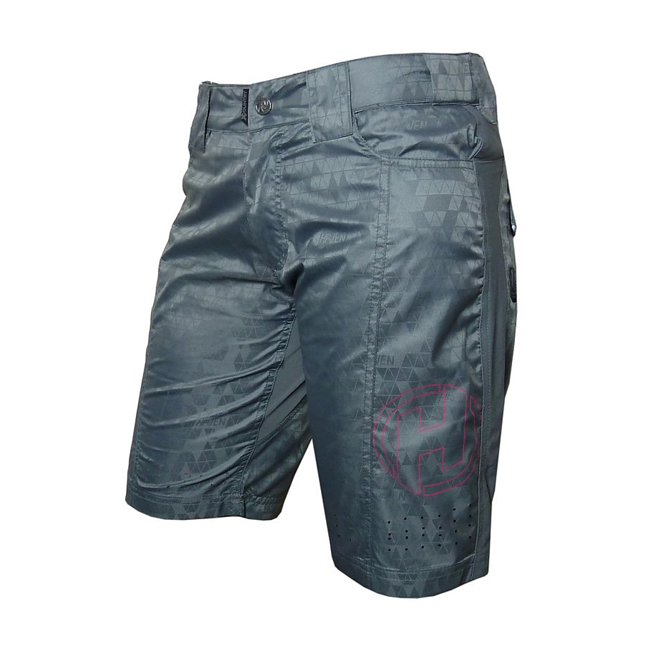 
                HAVEN Cyklistické kalhoty krátké bez laclu - ICE LOLLY II LADY - růžová/šedá L
            