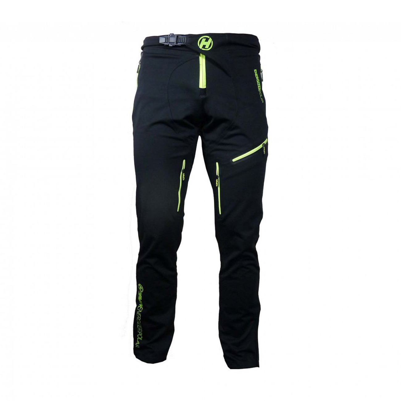 
                HAVEN Cyklistické kalhoty dlouhé bez laclu - ENERGIZER POLAR - černá/zelená S
            