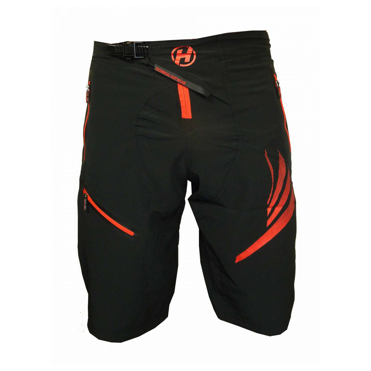 
                HAVEN Cyklistické kalhoty krátké bez laclu - ENERGIZER - červená/černá XL
            