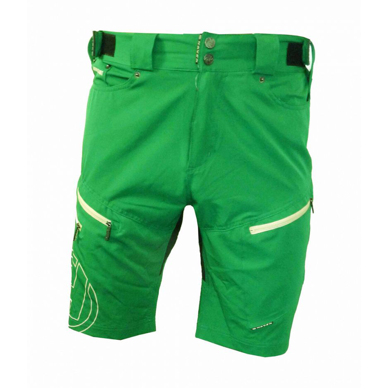 
                HAVEN Cyklistické kalhoty krátké bez laclu - NAVAHO SLIMFIT - zelená
            