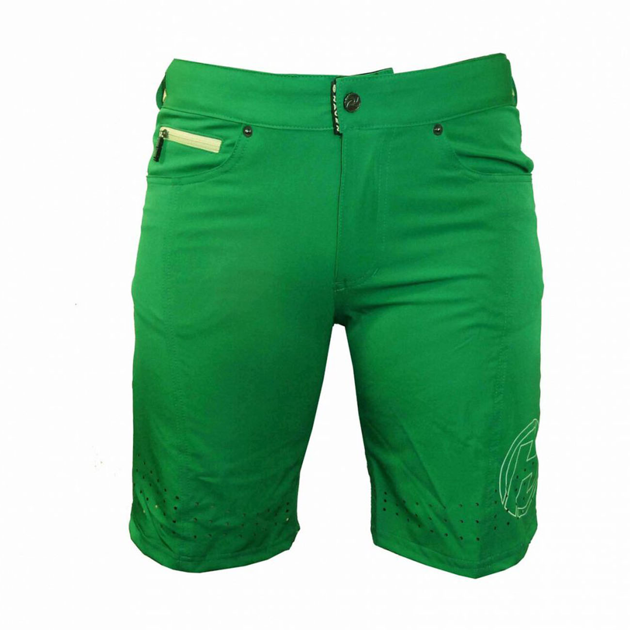 
                HAVEN Cyklistické kalhoty krátké bez laclu - AMAZON LADY  - béžová/zelená
            