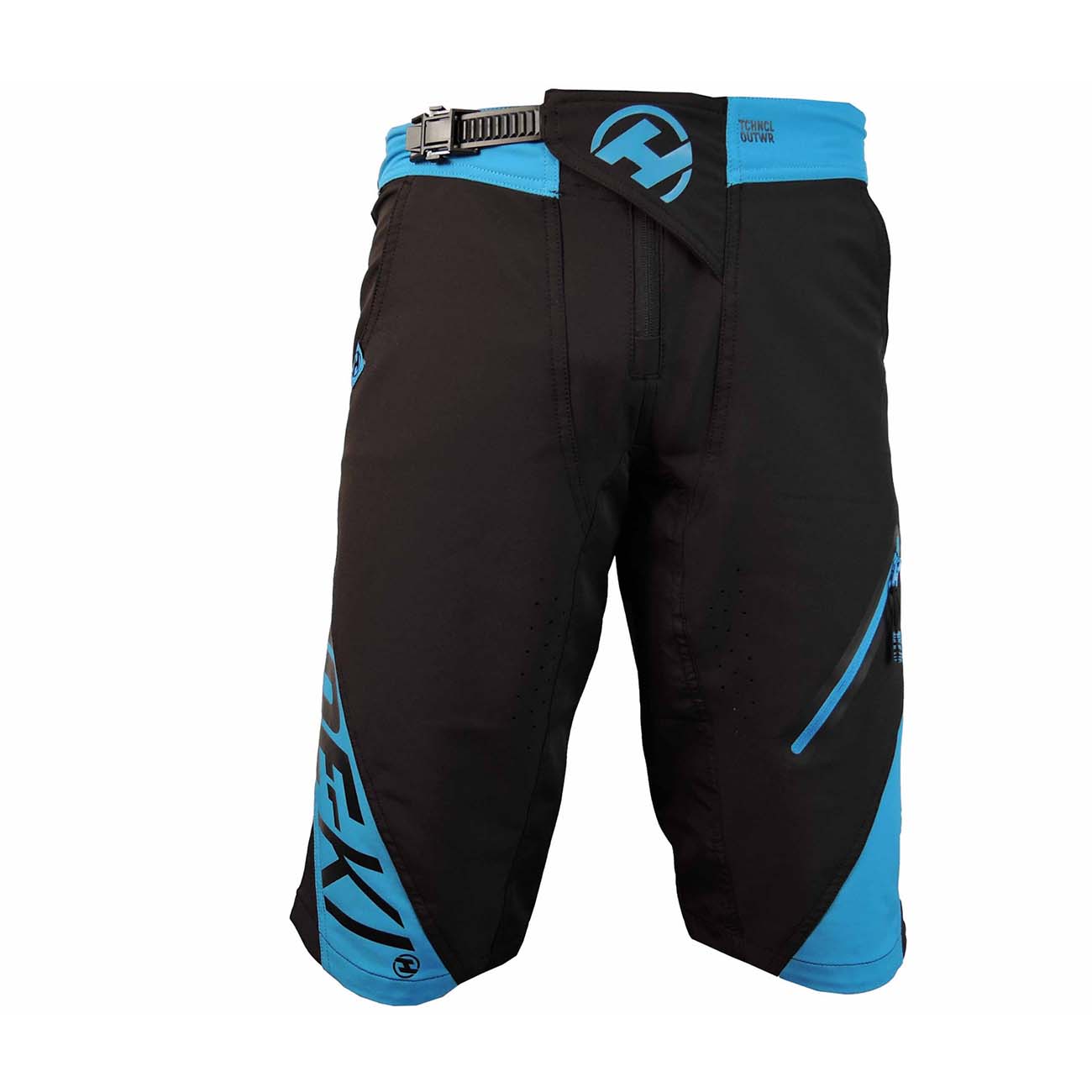 
                HAVEN Cyklistické kalhoty krátké bez laclu - RIDE-KI SHORT - černá/modrá 3XL
            