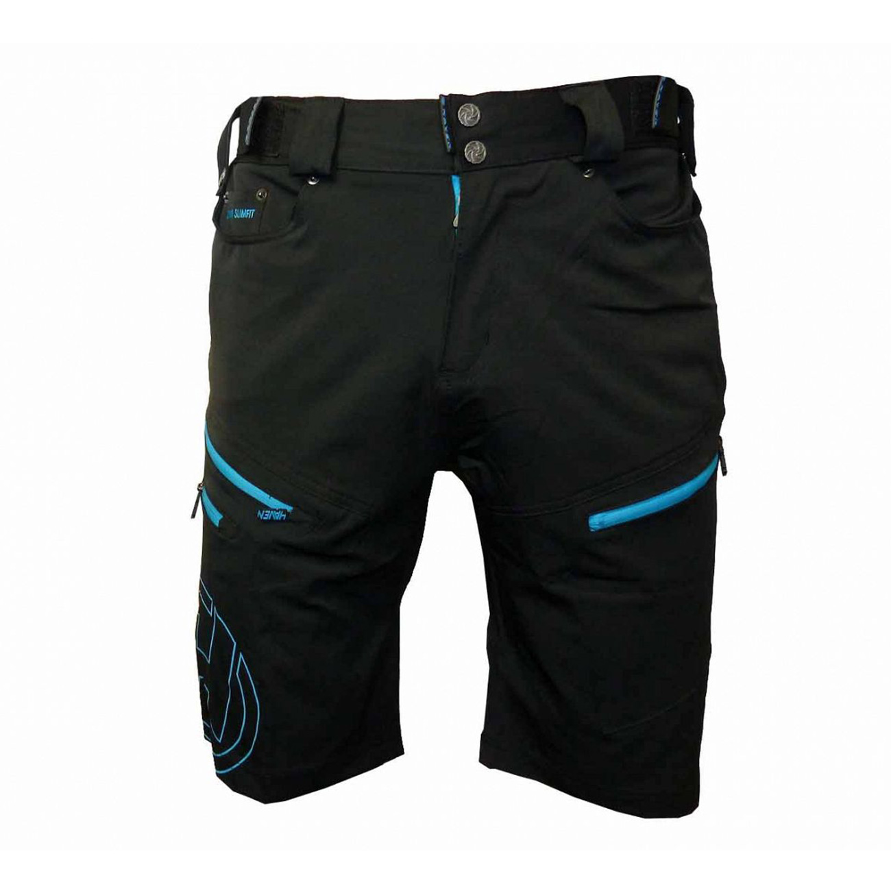 
                HAVEN Cyklistické kalhoty krátké bez laclu - NAVAHO SLIMFIT - modrá/černá L
            