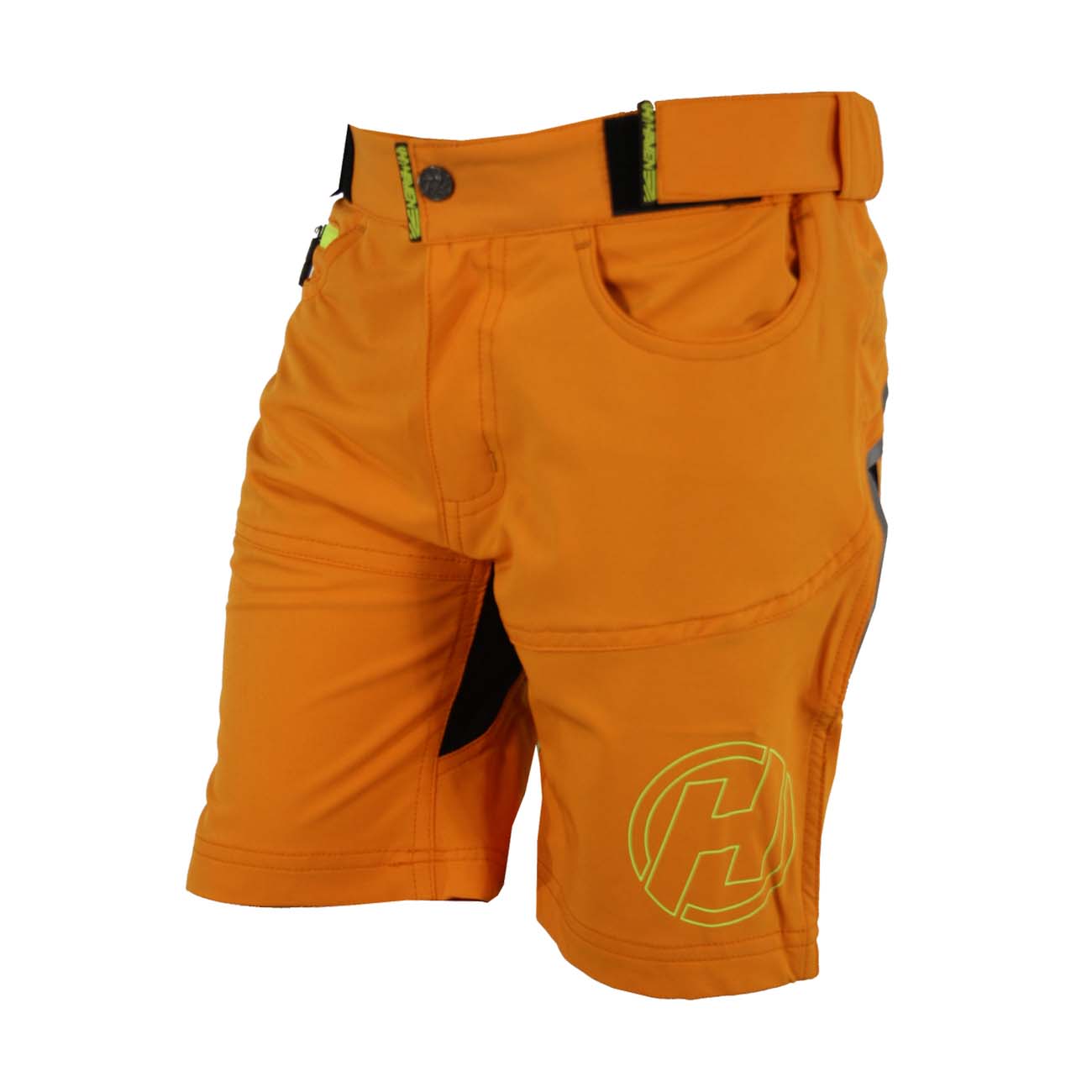 HAVEN Cyklistické kalhoty krátké bez laclu - TEENAGE - oranžová 2 (6-7Y)