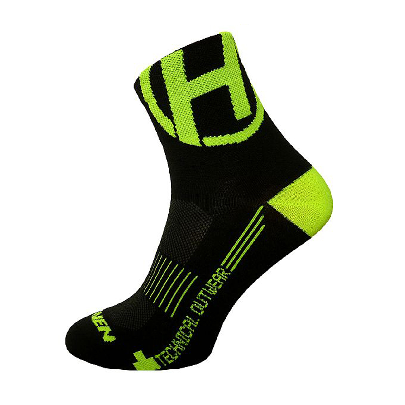 
                HAVEN Cyklistické ponožky klasické - LITE SILVER NEO - žlutá/černá
            