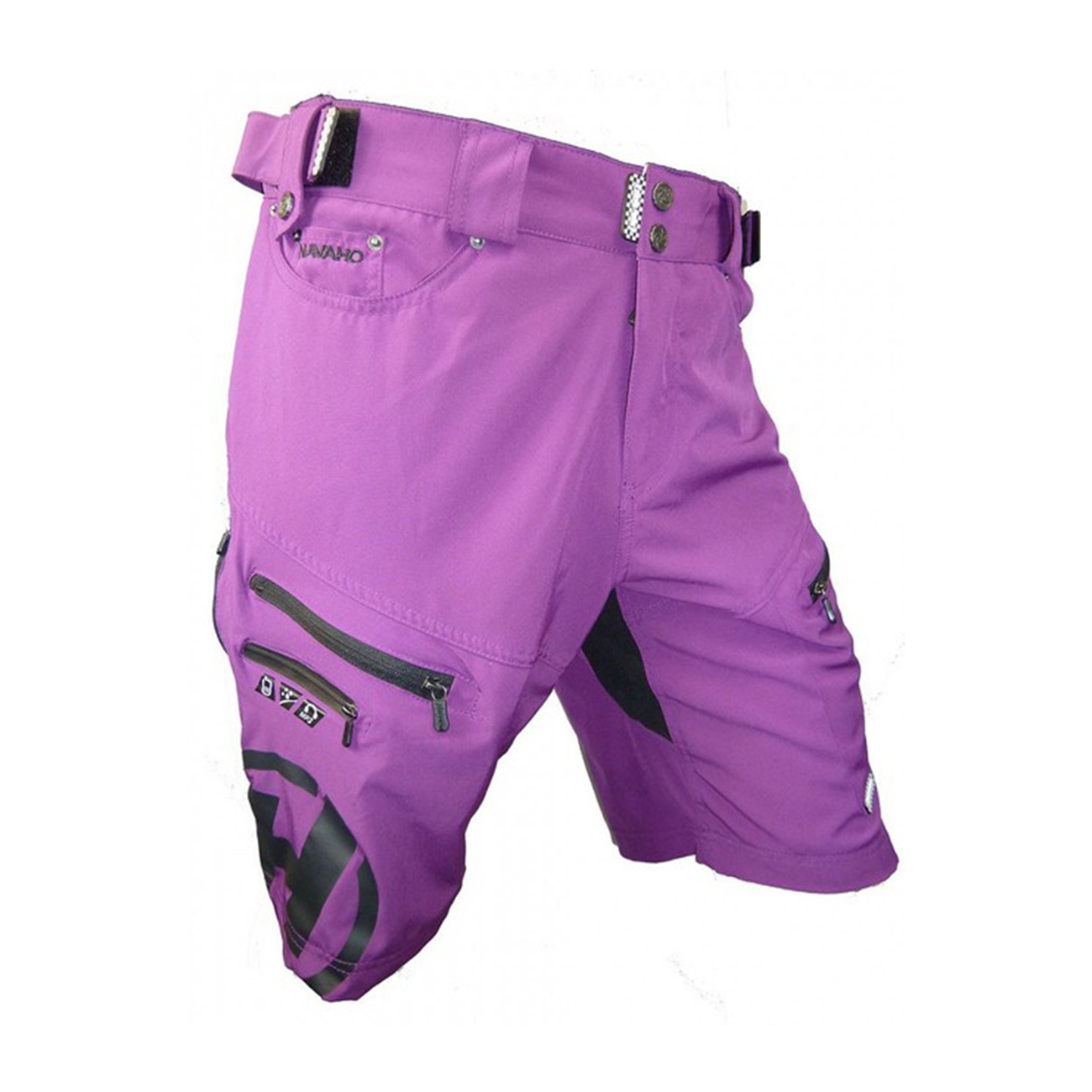 
                HAVEN Cyklistické kalhoty krátké bez laclu - NAVAHO SLIMFIT - fialová L
            