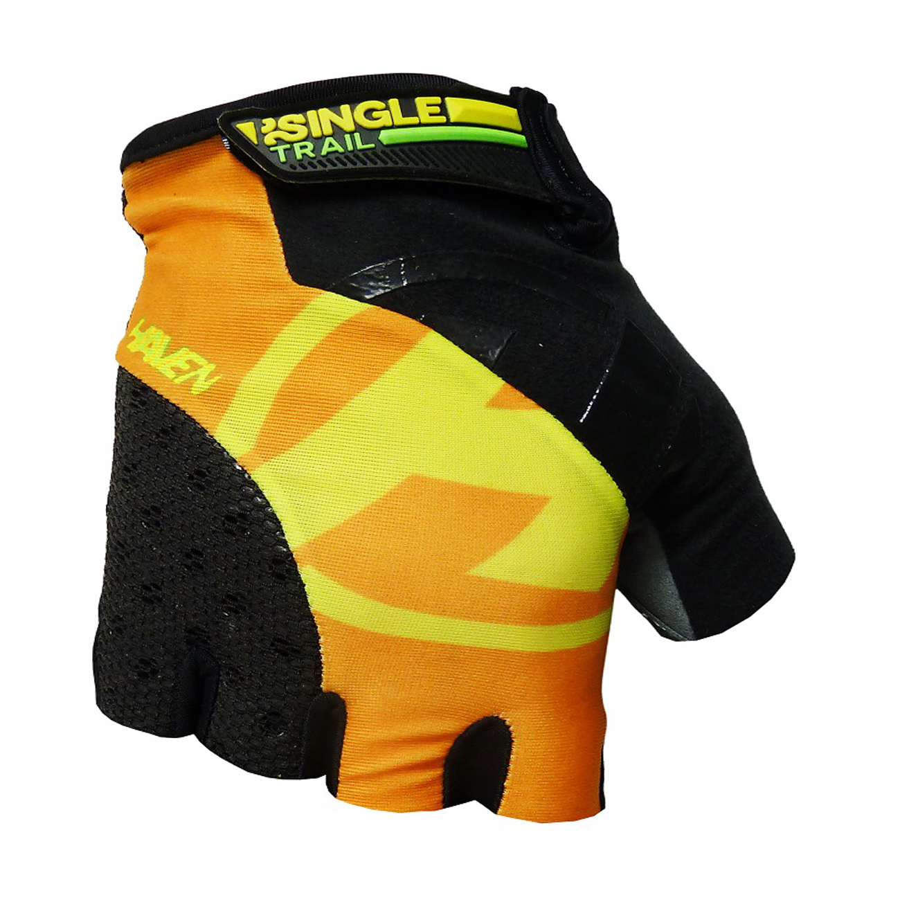 
                HAVEN Cyklistické rukavice krátkoprsté - SINGLETRAIL - oranžová/černá
            
