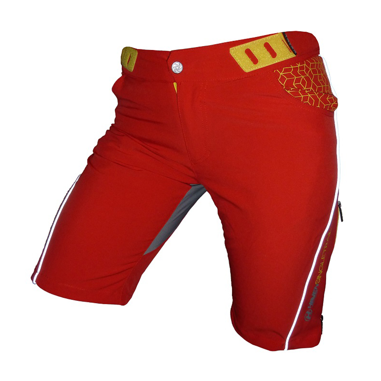 
                HAVEN Cyklistické kalhoty krátké bez laclu - SINGLETRAIL LADY - červená XL
            