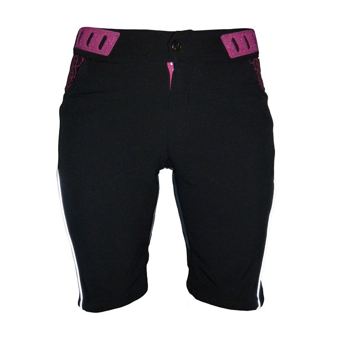
                HAVEN Cyklistické kalhoty krátké bez laclu - SINGLETRAIL LADY - černá/růžová 2XL
            