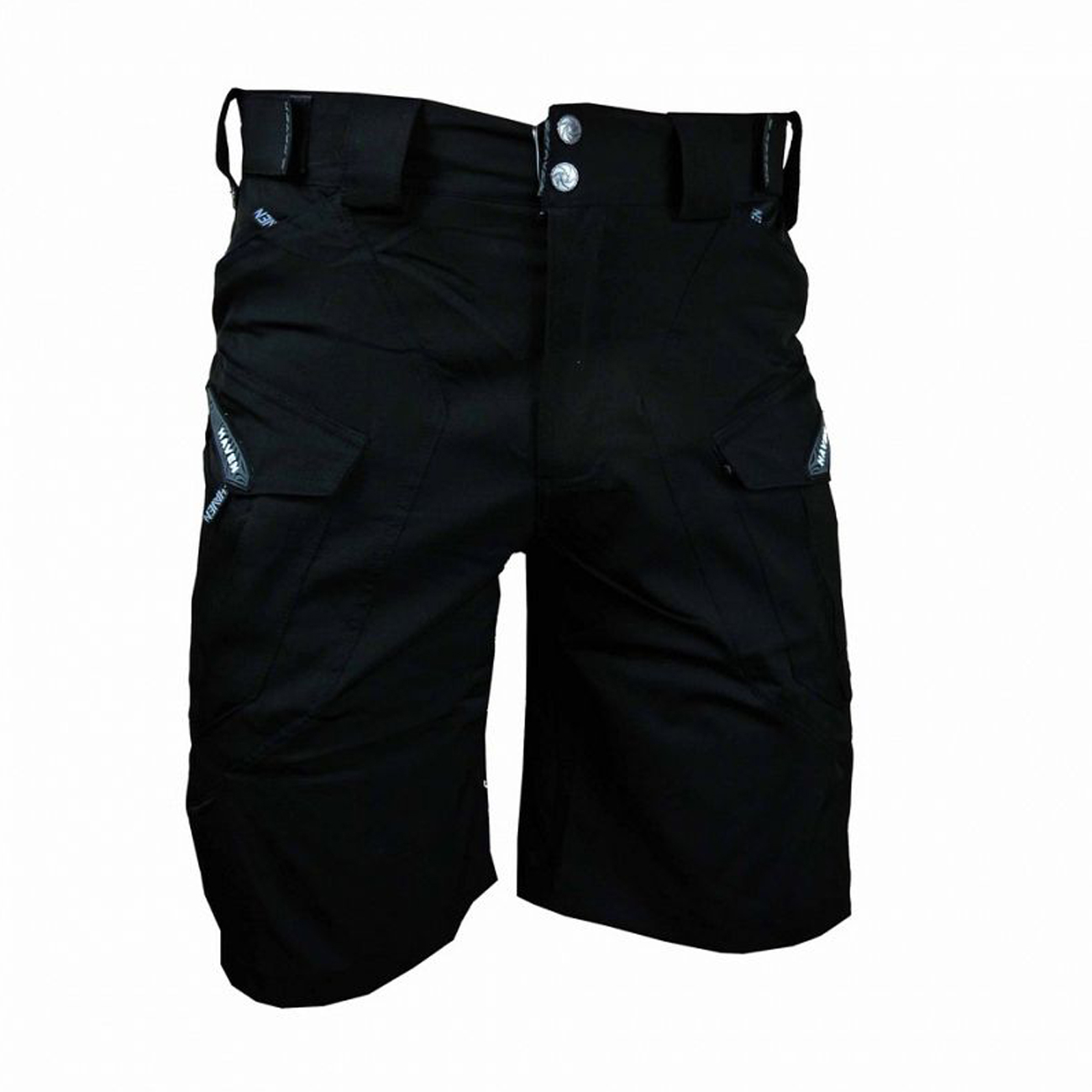 
                HAVEN Cyklistické kalhoty krátké bez laclu - CUBES BLACKIES - černá
            