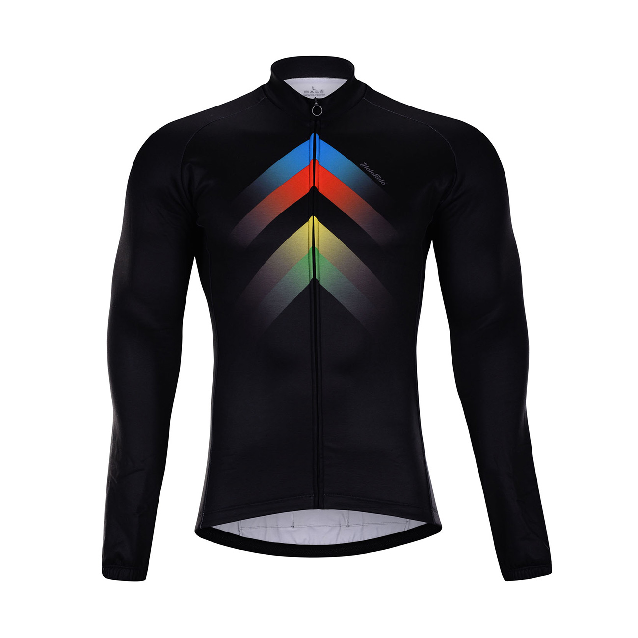 
                HOLOKOLO Cyklistický dres s dlouhým rukávem zimní - HYPER WINTER  - černá/vícebarevná XS
            