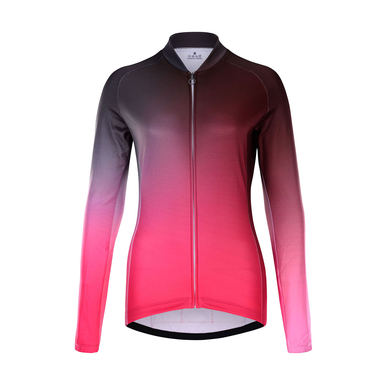 
                HOLOKOLO Cyklistický dres s dlouhým rukávem zimní - DAZZLE LADY WINTER - růžová/černá
            