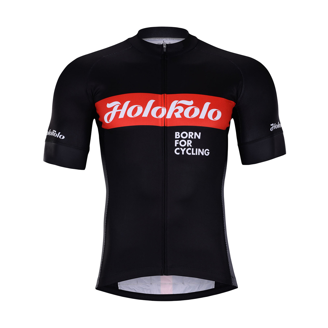 
                HOLOKOLO Cyklistický dres s krátkým rukávem - OBSIDIAN - černá/červená S
            