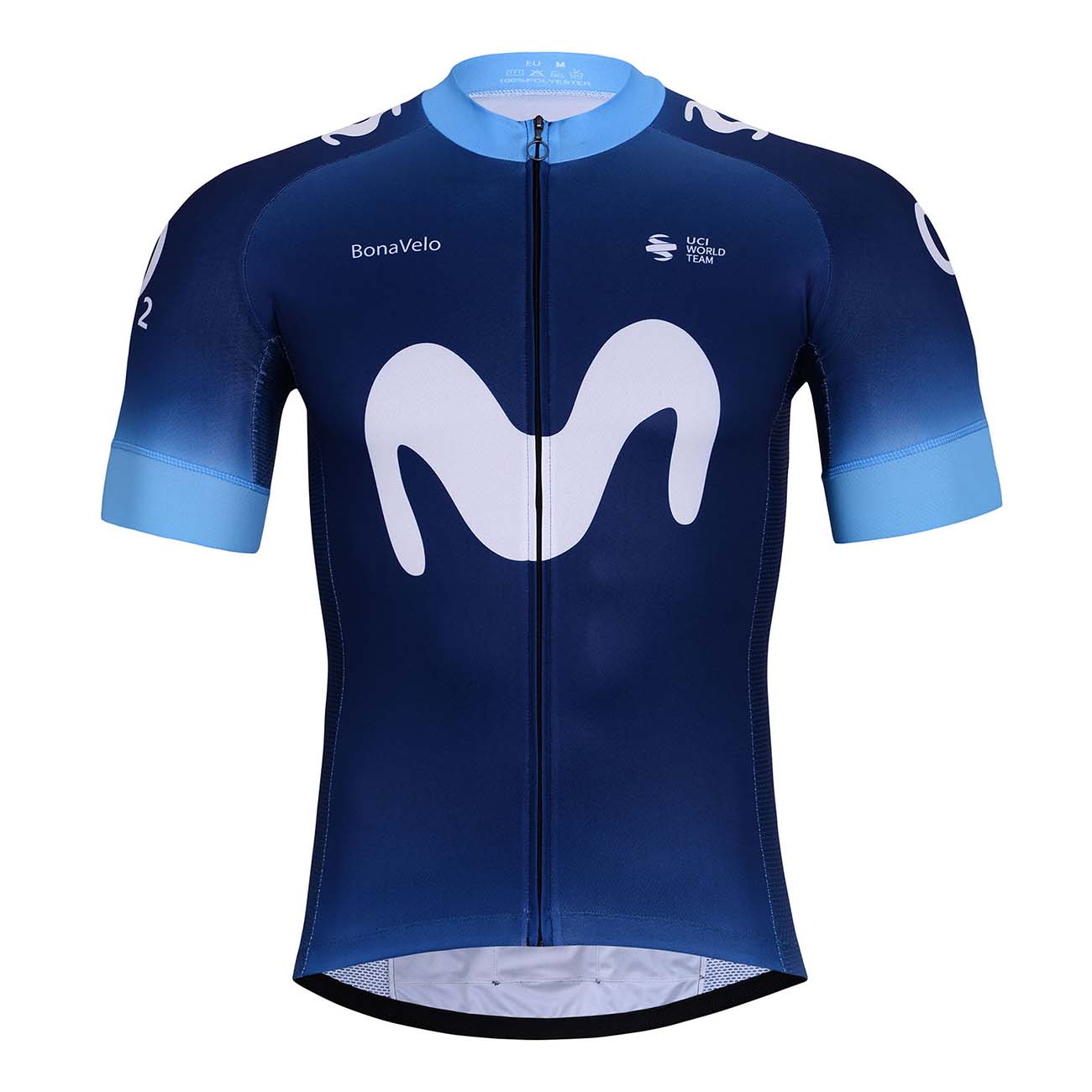 
                BONAVELO Cyklistický dres s krátkým rukávem - MOVISTAR 2024 - modrá XS
            