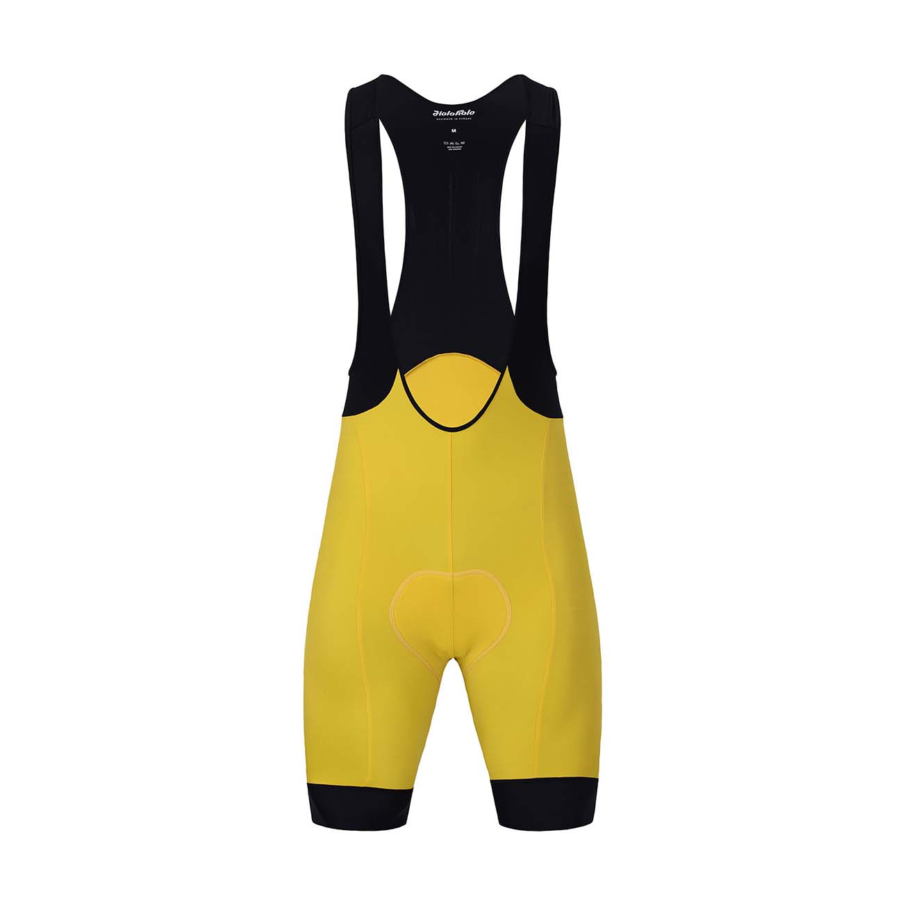 
                HOLOKOLO Cyklistické kalhoty krátké s laclem - ELITE - černá/žlutá XL
            