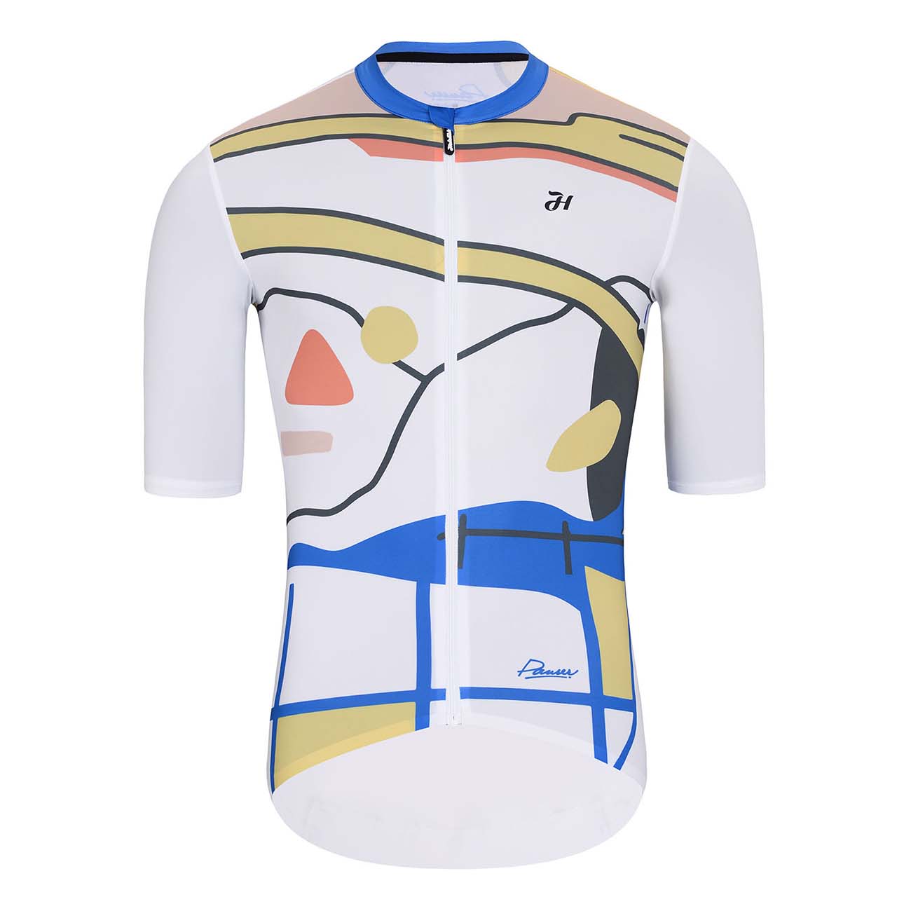 
                HOLOKOLO Cyklistický dres s krátkým rukávem - HORIZON ELITE - vícebarevná/bílá 2XL
            