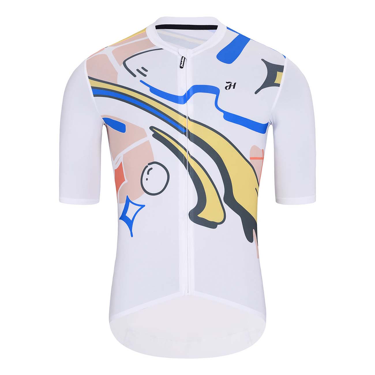 
                HOLOKOLO Cyklistický dres s krátkým rukávem - UNIVERSE ELITE - vícebarevná/bílá L
            